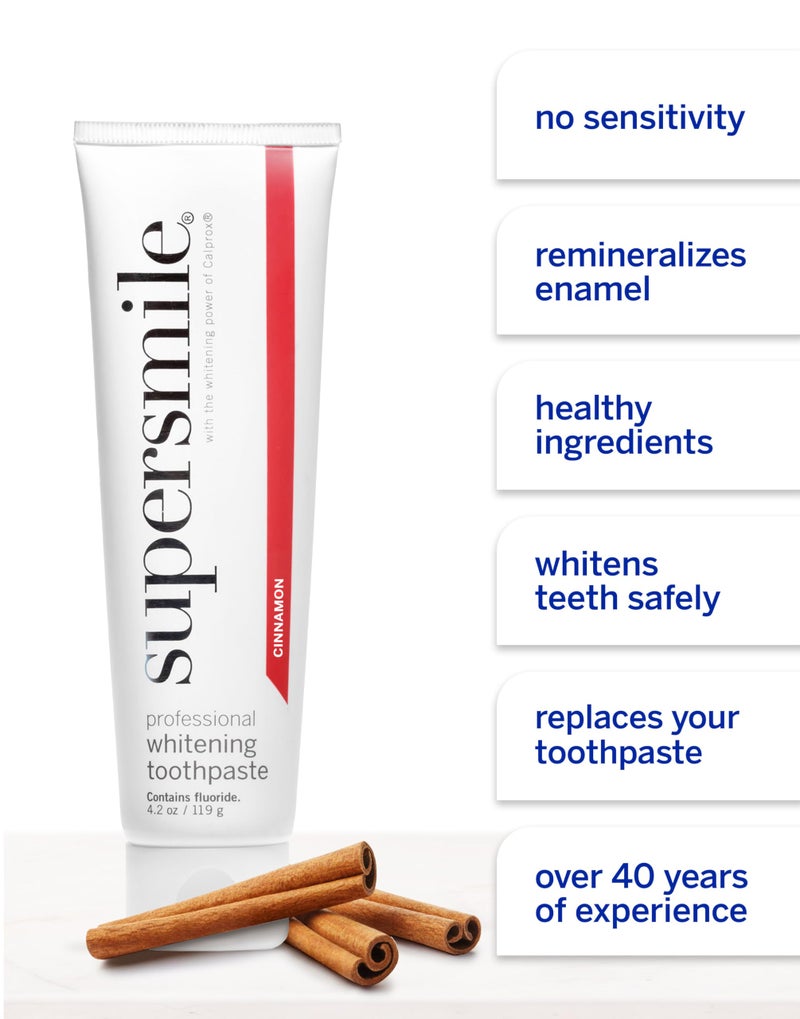 Supersmile Professional Toothpaste (4.2 oz, Cinnamon) - Image 5